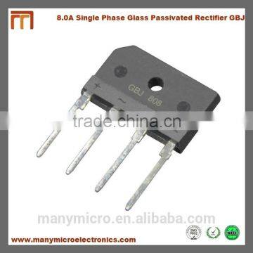 8A 50V-1000V Single Phase Glass passivated Bridge Rectifier GBJ808