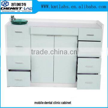 dental clinics furniture model mobile metal cabinet with drawer for dental