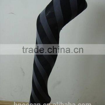 sexy style black color fanshion stripe design lady pantyhose