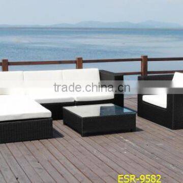 garden rattan sofa set outdoor PE wicker garden set