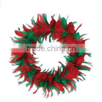 Mens Christmas Feather Wreath