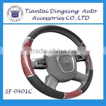 new car interior accessories wood truck steering wheel covers for supermarket