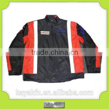 custom embroidery F1 racing man jacket for winter