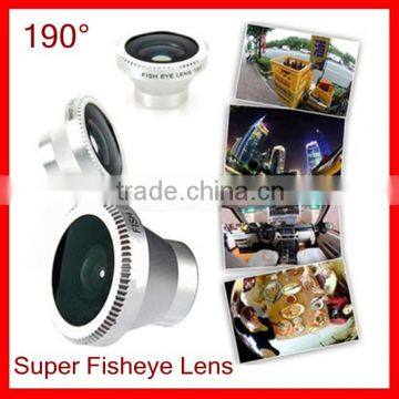 190 Degree Fisheye Lens for Cell Phone Camera Lens for All the Phone
