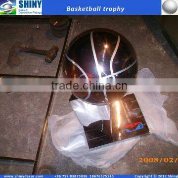 inox 304 Metal Basketball trophy