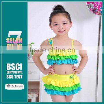 Fashion lovely girl bathing swimsuit bikini for children