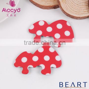 Children accessories Polka dot printing red snap clip