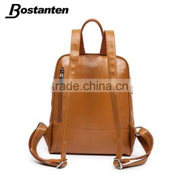 Leather Day Backpack Bag School Bag Girls Laptop Shoulders Bag photo-3