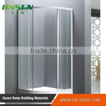 Cheap sliding door arc shape shower cabin