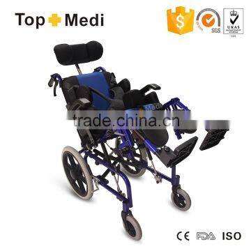 Hot Sale Cerebral Palsy Reclining Wheelchair for Child/Silla de ruedas para los ninos de paralisis cerebral