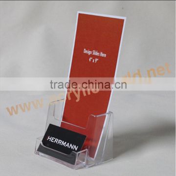 acrylic sign holder with pocket brochure holder counter acrylic holder