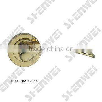 BA-30 PB brass door handle on rose