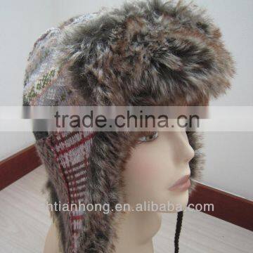 fashion acrylic long ear winter hat