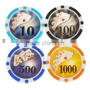 11.5g promotional plastic poker chips