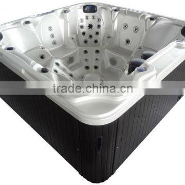 SAA ROHS CE approved 101 JETS Square Bathtub underground hot tub with overflow