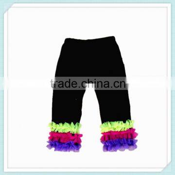 Wholesale Cheap Price Baby Summer Cotton Girls Pants Boutique Double Ruffle Pants Childrens Halloween Pants Lovely Baby Pants