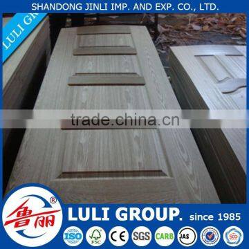 natural teak sapeli wood veneer door skin/HDF door skin from luligroup