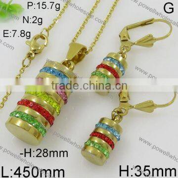 New Arrival Wholesale Price 18k Italian Gold Jewelry Set photo-6