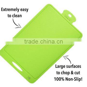 2016 multifunctional mini Cutting Board with Food Grade Silicone also for Chopping, Non-slip Soft Chopping Mat