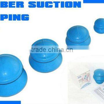 Rubber suction cupping set-4/Rubber cupping/Massage cupping/Silicone cupping