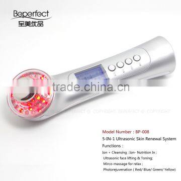 OEM Accepted Professional Skin Tightening&whiteness Ultrasonic Galvanic Photonic Beauty Equipment photo-5