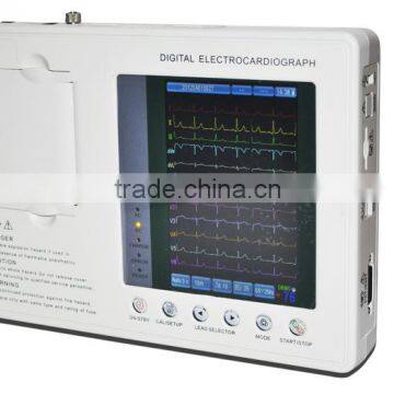 2015 New Digital 3-channel Color Electrocardiograph ECG EKG Machine With Low Price photo-2