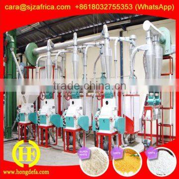 5-500T/24H full automatic maize milling mill machine