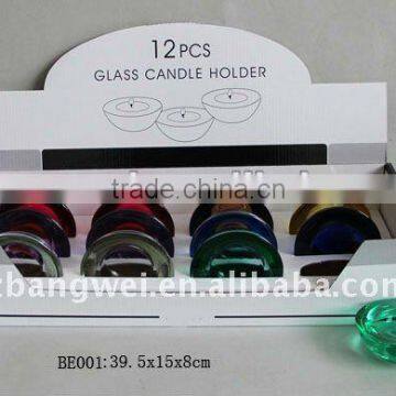 Glass Candle Holder Set in Display Box