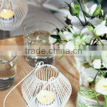 hanging birdcage candle holder