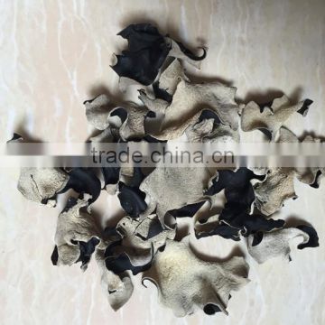 Chinese dried white back black fungus cut price