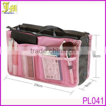 12 Colors Cheapest Classic Nylon Travel Handbag Organizer Bag in Bag with Inserted 10 Pockets Hot Sell At Every Year