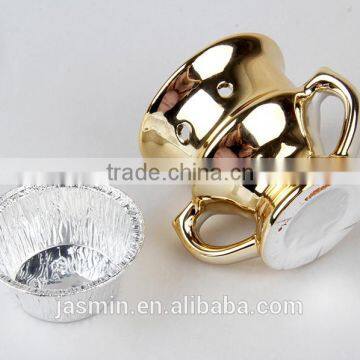 2016 New Hot Sell Golden Arabic Incense Burner Candle Burner Cramic Incense Burner for Charcoal