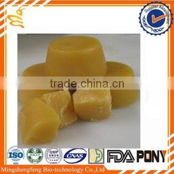 High quality yellow filtered beeswax block