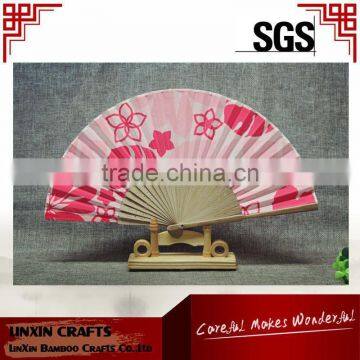 cheap promotional Japanese hand paper folding fan bamboo fan customized