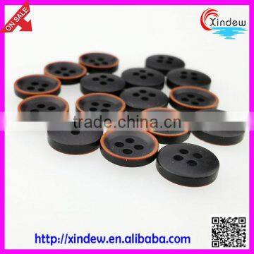 Black Plastic Buttons 4-holes Custom Button photo-3