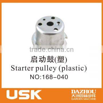 Starter pulley(plastic) for USK 2KW gasoline generator 168F/2900H(GX160) 5.5HP/6.5HP spare part