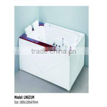 Two Person Freestanding Hot Whirlpool Massage Bathtub