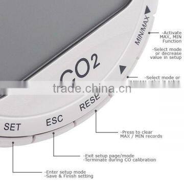 Digital 3-in1 CO2 Carbon Dioxide Sensor Desktop Indoor Air Quality Data Logger Temperature Relative Humidity RH 9999ppm Monitor photo-4