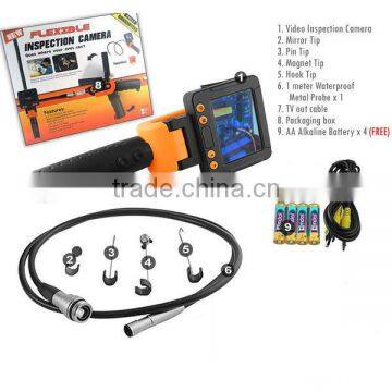 3.5" Video Inspection Waterproof Camera Endoscope/ Borescope Snake Scope Rotate 1 Meter Cable + 9.5 mm Diameter With LED photo-2