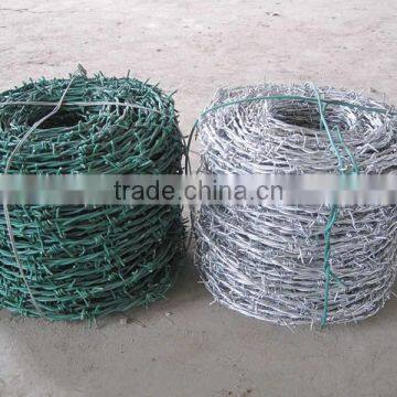 China hot-dipped/electro galvanized barbed wire