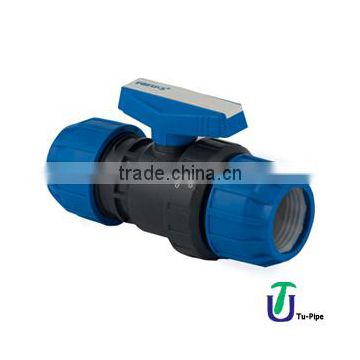 U-PVC True Union Ball Valve (Both Side Compression Adaptor Outlets)