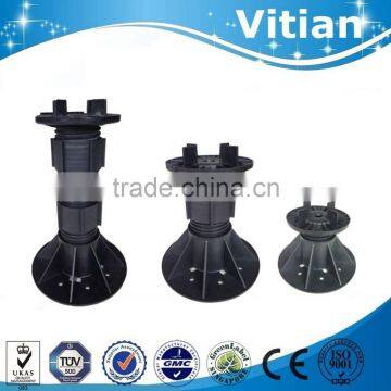Outdoor square stone support adjustable plastic pedestals
