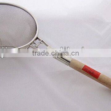 Stainless Steel Wire Mesh Strainer With Bamboo Handle photo-4