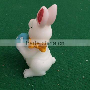 Set of Egg&rabbit Led Yellow Flicking Candles Easter Gift Candles Led Real Wax Candles for Easter Home Decorative Rabbit Candles