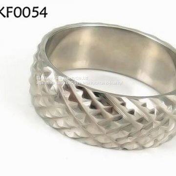 Titanium Silver 316l Stainless Steel Rings With Custom Logo photo-3