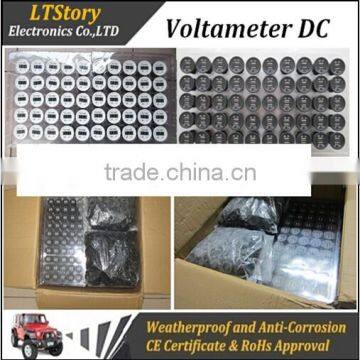 12V-24V Car Motorcycle LED DC Digital Display Voltmeter Waterproof Meter Automobile Motorcycle Voltmeter