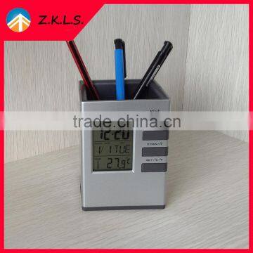 Multifunctional Digital Table Pen Holder With Clock And Calendar photo-5
