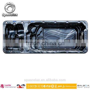2016 Hot Sell Black Acrylic Freestanding Day Spa for outdoor Swimming pool