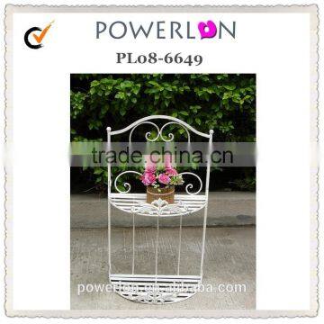 Antirust Flower Wrought Iron 3-tier Planter Stand photo-2