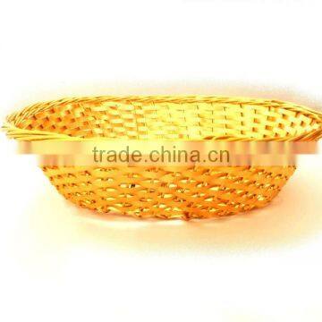 Traditional Hand Woven Aluminium Bread Basket